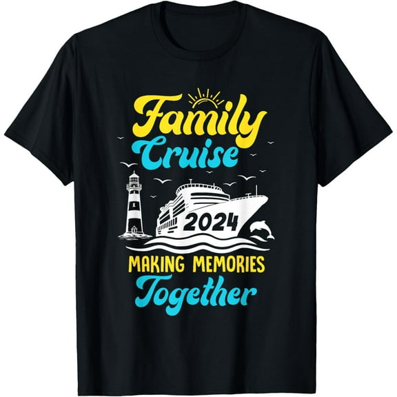 t-shirt Family Cruise 2024 Making Memories Together Summer Trip T-Shirt mens，black，women，funny，journey，Crew Neck, Short Sleeve,printing