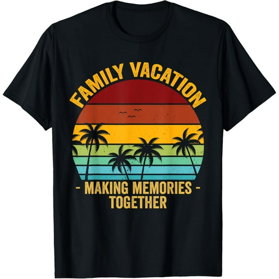 t-shirt Family Vacation Beach Matching Summer Vacation T-Shirt mens，black，women，funny，journey，Crew Neck, Short Sleeve,custom clothing patterns.gift