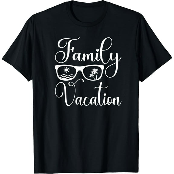 t-shirt Family Vacation Matching summer trip T-Shirt mens,black,women,funny,journey,Crew Neck, Short Sleeve,custom clothing patterns.gift