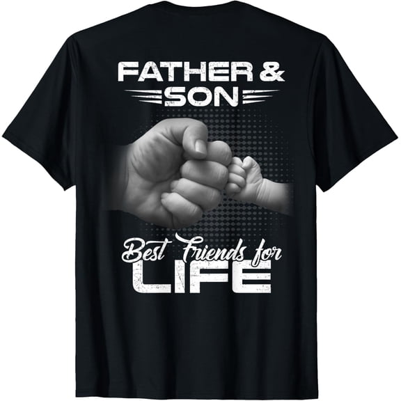 t-shirt Father & Son Best Friends For Life Matching Father's Day T-Shirt mens，black，women，funny，journey，Crew Neck, Short Sleeve,printing
