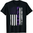 thumbnail image 1 of t-shirt Fight Alzheimer's Dementia Awareness American Flag T-Shirt mens t shirt，black，women，funny，misfits，men，journey, 1 of 4