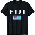 thumbnail image 1 of t-shirt Fiji Fijian Flag T-Shirt mens t shirt，black，women，funny，misfits，men，journey, 1 of 4