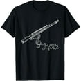 thumbnail image 1 of Flute Player Flutist Marching Band Music Lover Musician T-Shirt, 1 of 4