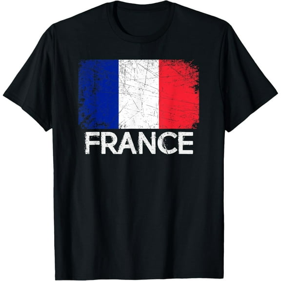 t-shirt French Flag | Vintage Made In France Gift T-Shirt.