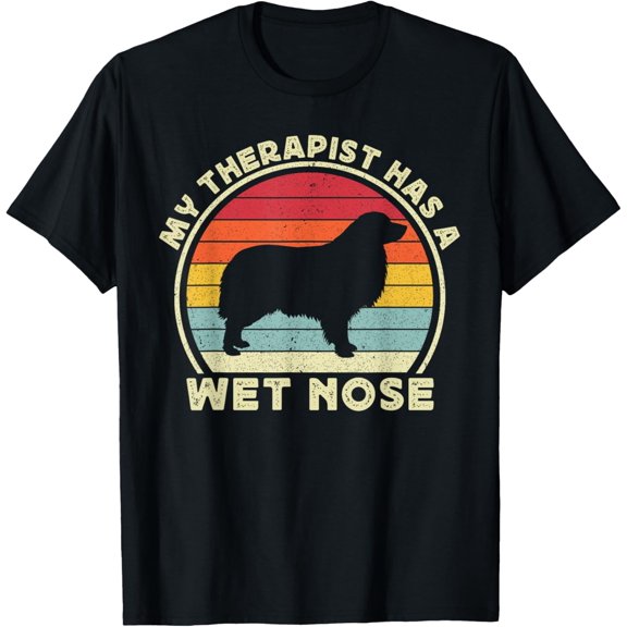 t-shirt Funny Aussie Dog Red Blue Merle Australian Shepherd Dad Mom T-Shirt.