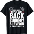 thumbnail image 1 of t-shirt Funny Back Surgery Survivor Recovery Humor Get Well Gift T-Shirt mens，black，women，funny，journey，Crew Neck, Short Sleeve,printing, 1 of 4