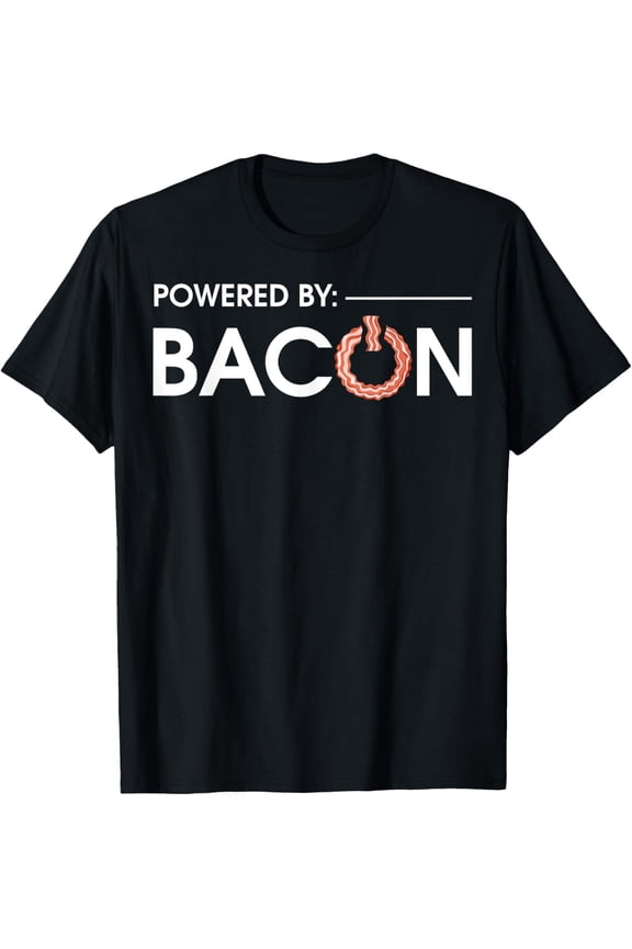 t-shirt Funny Bacon Design For Men Women Pork Food Bacon Lover T-Shirt mens,black,women,funny,journey,Crew Neck, Short Sleeve,printing