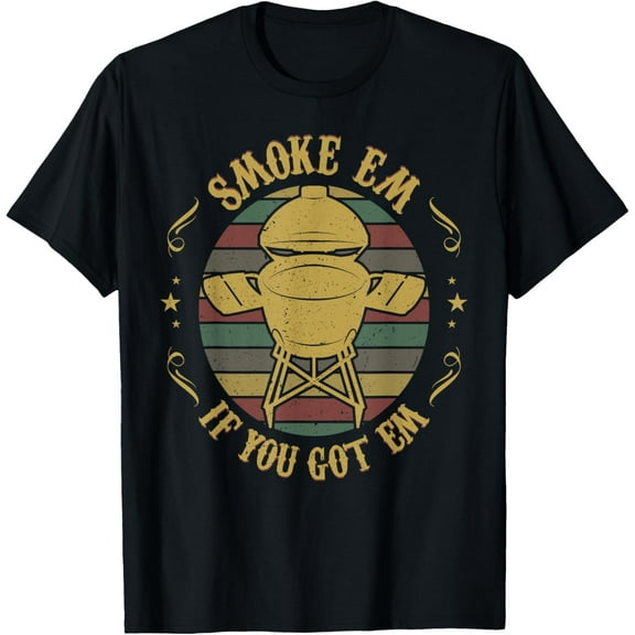 t-shirt Funny Big Green BBQ Pit Egg Grill Meat Smoker Pitmaster Gift T-Shirt.