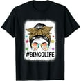 thumbnail image 1 of t-shirt Funny Bingo Life Bingo Messy Buns Gambling Womens Bingo t-shirt mens t shirt，black，women，funny，misfits，men，journey, 1 of 4