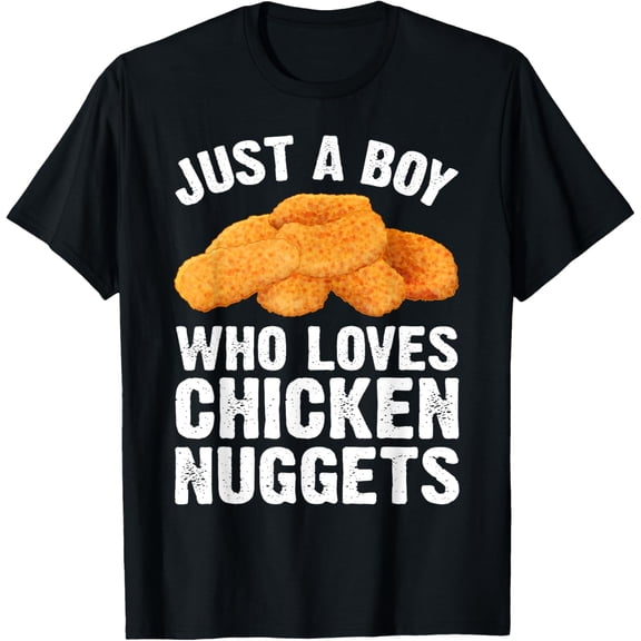 t-shirt Funny Chicken Nugget For Men Boys Kids Chicken Nugget Lovers T-Shirt.