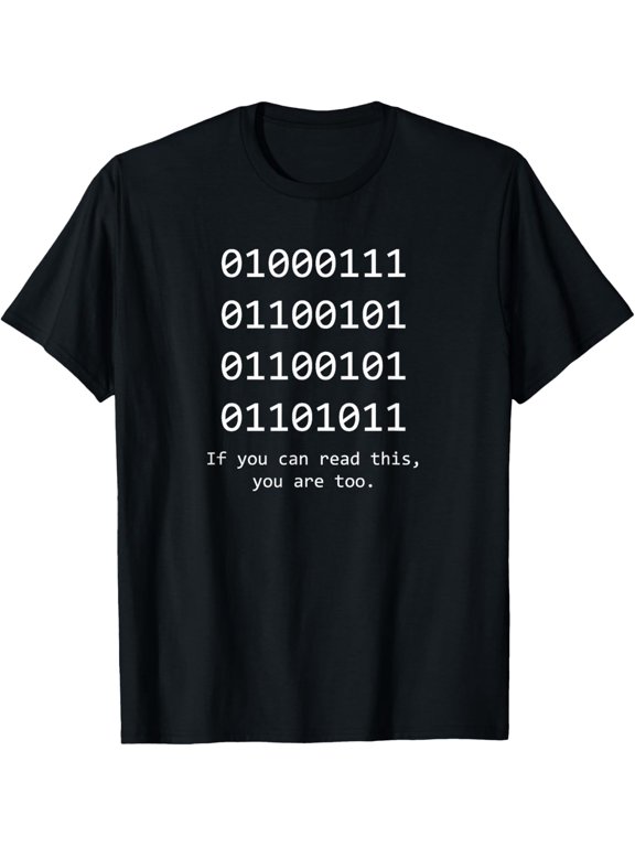 t-shirt Funny Computer Binary Code Programmer, Developer Geek Gift T-Shirt mens t shirt,black,women,funny,misfits,men,journey