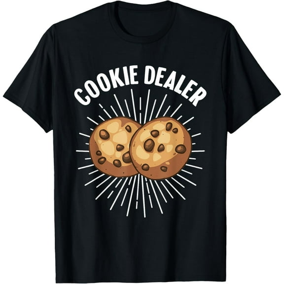 t-shirt Funny Cookie Dealer Gift For Cookie Lover Kids Cool Bakers T-Shirt mens，black，women，funny，men，journey，Crew Neck, Short Sleeve,printing