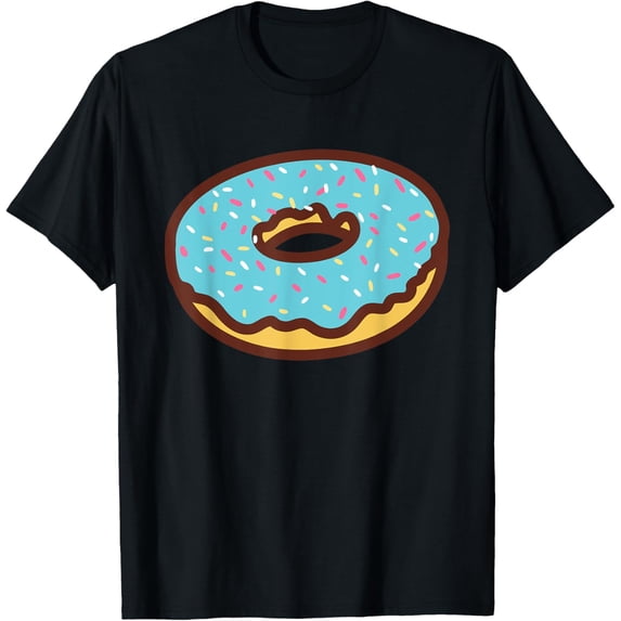 t-shirt Funny Donut Lover Doughnut Men Women Kids Toddler Gift T-Shirt mens,black,women,funny,journey,Crew Neck, Short Sleeve,printing