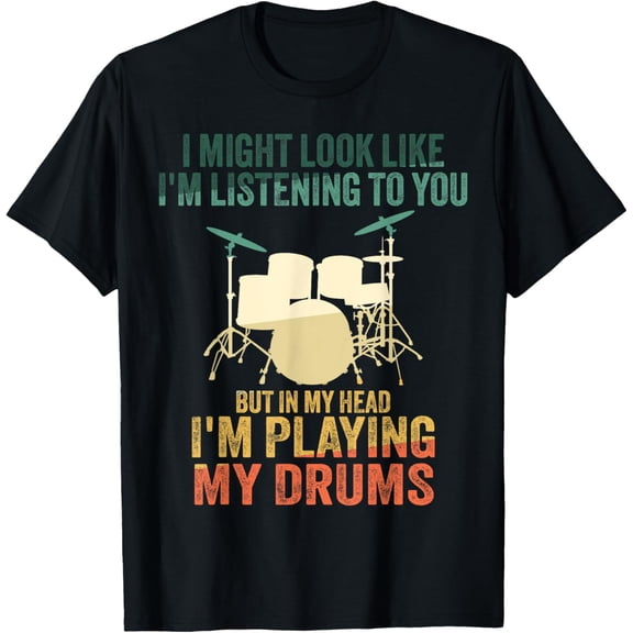 t-shirt Funny Drummer Art For Men Women Drum Player Percussion Lover T-Shirt.