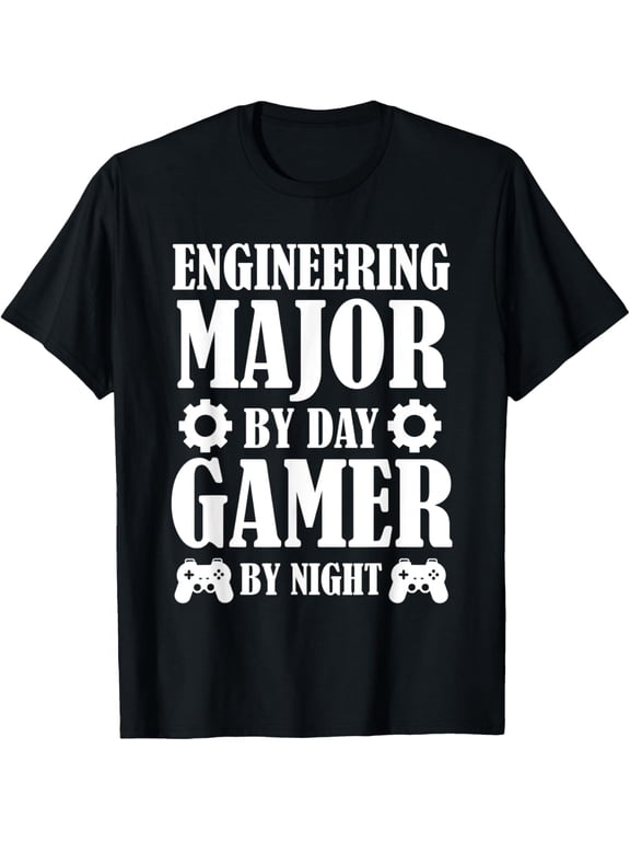 t-shirt Funny Engineering Student Engineer Gamer Gifts For Men Women T-Shirt.
