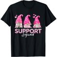 thumbnail image 1 of t-shirt Funny Gnomies Support Squad Breast Cancer Awareness Month T-Shirt., 1 of 4