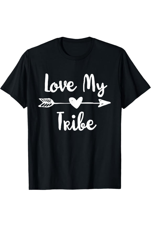 t-shirt Funny Love My Tribe Shirt T-Shirt mens,black,women,funny,journey,Crew Neck, Short Sleeve,printing