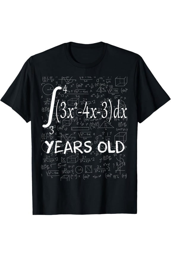 t-shirt Funny Math Geek Integral Calculus 20th Birthday 20 Years Old T-Shirt.