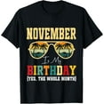 thumbnail image 1 of t-shirt Funny November Is My Birthday Yes The Whole Month Birthday T-Shirt., 1 of 4