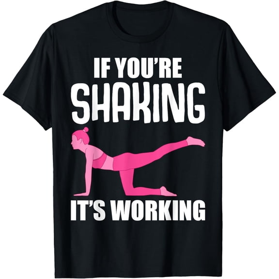 t-shirt Funny Pilates For Women Men Gym Fitness Instructor Workout T-Shirt.