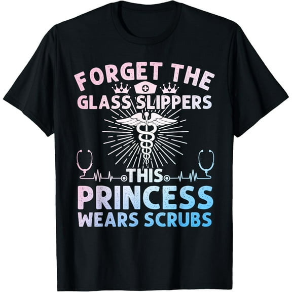 t-shirt Funny Princess Nurse Design For Women Girls Nursing Nurse T-Shirt.