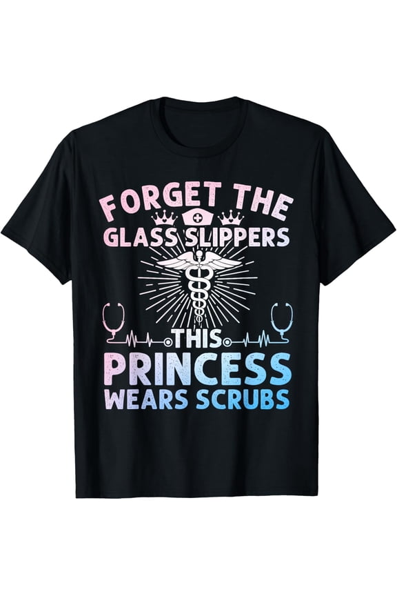t-shirt Funny Princess Nurse Design For Women Girls Nursing Nurse T-Shirt.
