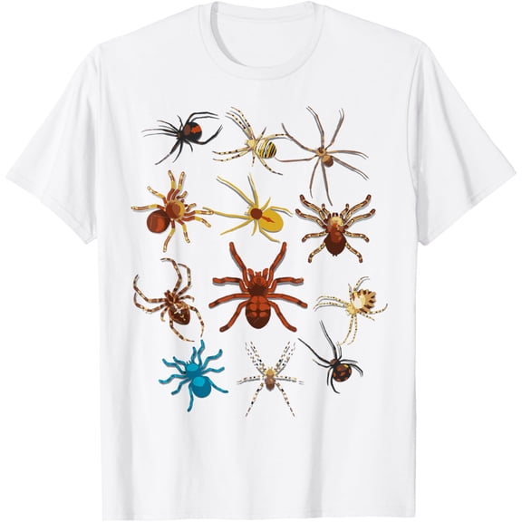 t-shirt Funny Spiders Shirt | Cute Halloween Scary Spiders Tee Gift mens, woman, white，funny，journey，Crew Neck, Short Sleeve,custom clothing patterns.gift