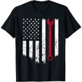 thumbnail image 1 of t-shirt Funny Vintage Mechanic Distressed American Flag Gift For Men T-Shirt., 1 of 4