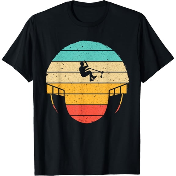 t-shirt Funny Vintage Stunt Scooters Art For Men Women Riders T-Shirt mens，black，women，funny，journey，Crew Neck, Short Sleeve,printing