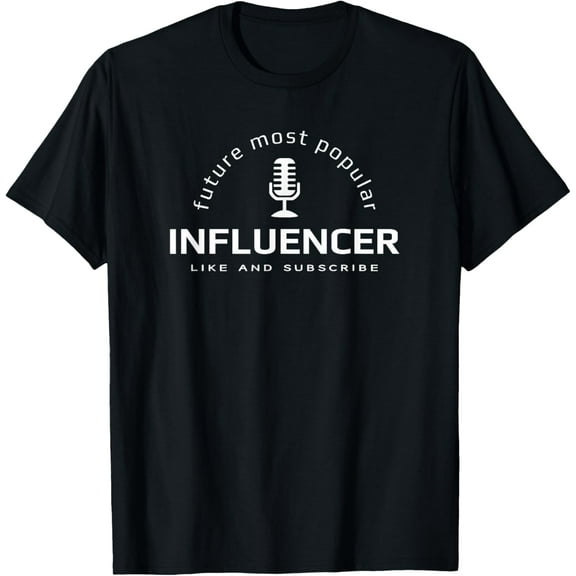 t-shirt Future Most Popular Influencer, Social Media Influencer T-ShirtMen and women can wear, black T-shirts, gifts. Age: M,L,XL 2XL, 3XL, 4XL