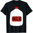 thumbnail image 1 of t-shirt Gallon Of Milk Costume T-Shirt, Match With Cookie Costumes T-Shirt mens，black，women，funny，journey，Crew Neck, Short Sleeve,custom clothing patterns.gift, 1 of 4