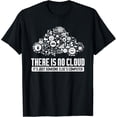 thumbnail image 1 of t-shirt Geek design There Is No Cloud Computer Science Meme Graphic T-Shirt mens t shirt，black，women，funny，misfits，men，journey, 1 of 4