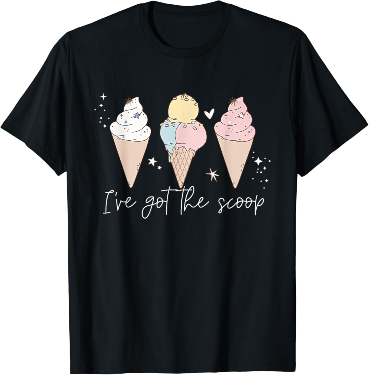 tshirt Gender Reveal Shirt, I've Got the Scoop Ice Cream Themed T