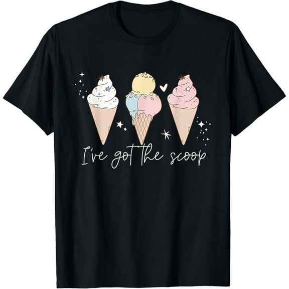 t-shirt Gender Reveal Shirt, I've Got the Scoop Ice Cream Themed T-Shirt mens t shirt,black,women,funny,misfits,men,journey