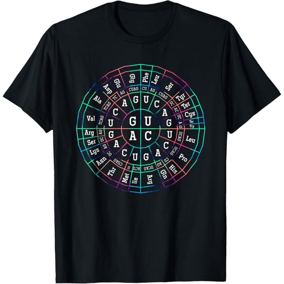 Genetic Code Biology T-ShirtMen and women, White Black T-shirt, size: Extra large S-820XL