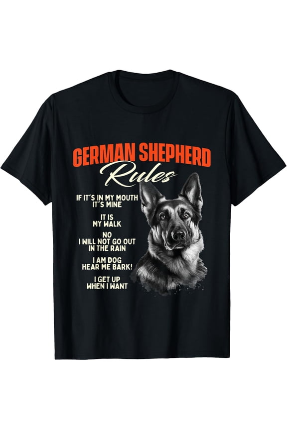 t-shirt German Shepherd Rules - Dog Lover Animal Pet Breeder T-Shirt.