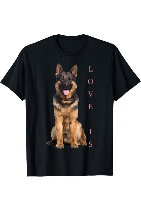 German Shepherd Shirt Shepard Dog Mom Dad Love Pet Puppy Tee T-Shirt