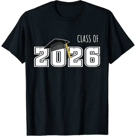 t-shirt Graduation Shirt for Senior 2026 Shirt Retro Class of 2026 T-Shirt mens t shirt，black，women，funny，misfits，men，journey