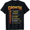 thumbnail image 1 of t-shirt Growth Mindset Teacher Classroom Brain Motivation T-Shirt mens t shirt，black，women，funny，misfits，men，journey, 1 of 4