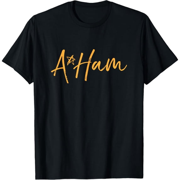 t-shirt Hamilton T Shirt Signature A Ham Tshirt Gift Shirt mens,black,women,funny,journey,Crew Neck, Short Sleeve,printing