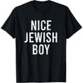 thumbnail image 1 of t-shirt Hanukkah Nice Jewish Boy Cool Chanukah Festival Jewish Gift T-Shirt., 1 of 4