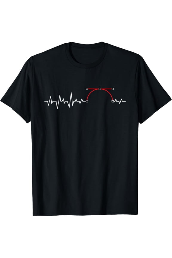 t-shirt Heartbeat Animator - Cartoonist Motion Designer Illustrator T-Shirt mens,black,women,funny,journey,Crew Neck, Short Sleeve,custom clothing patterns.