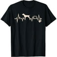 thumbnail image 1 of t-shirt Heartbeat Pointer Dog T-Shirt mens，black，women，funny，journey，Crew Neck, Short Sleeve,printing, 1 of 4