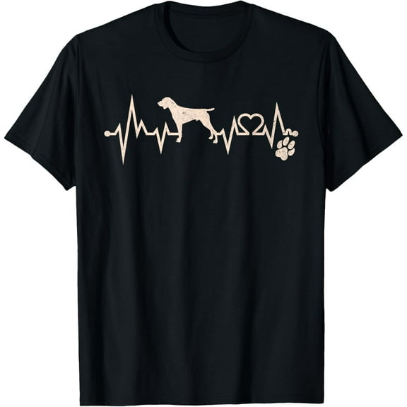 t-shirt Heartbeat Pointer Dog T-Shirt mens，black，women，funny，journey，Crew Neck, Short Sleeve,printing