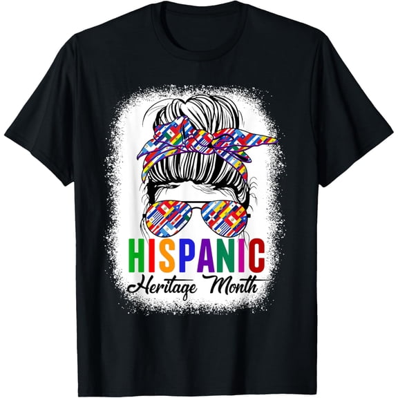 t-shirt Hispanic Heritage Month shirt Woman Latino Countries Flag T-Shirt.