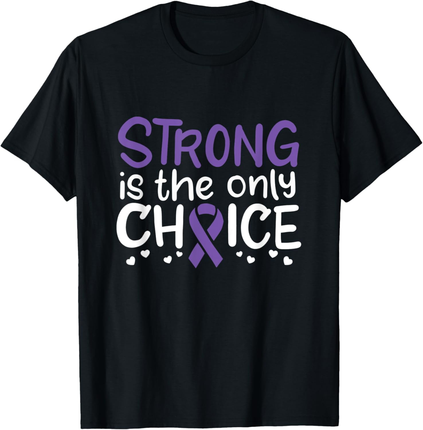 t-shirt Hodgkin Lymphoma Cancer Awareness Ribbon Violet Fight Chemo T ...