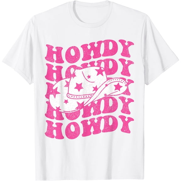 t-shirt Howdy Southern Western Girl Country Rodeo Pink Cowgirl Women T-Shirt mens t shirt，white，women，funny，misfits，men，journey