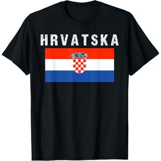 Croatia Hrvatska Soccer Distressed T-Shirt Croatian Fan Tee Croatia Hrvatska Soccer Distressed T-Shirt Croatian Fan Tee
