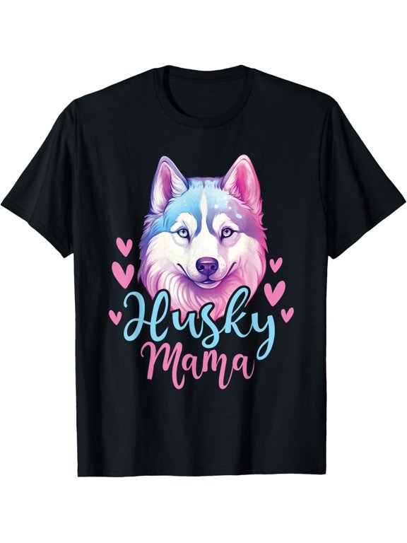 t-shirt Husky Mama - Siberian Husky Dog Owner Pet Animal Lover T-Shirt.