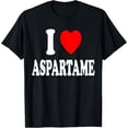 thumbnail image 1 of t-shirt I Heart (Love) Aspartame Artificial Sweetener Low Carb Keto T-Shirt mens，black，women，funny，journey，Crew Neck, Short Sleeve,custom clothing patterns.gift, 1 of 4